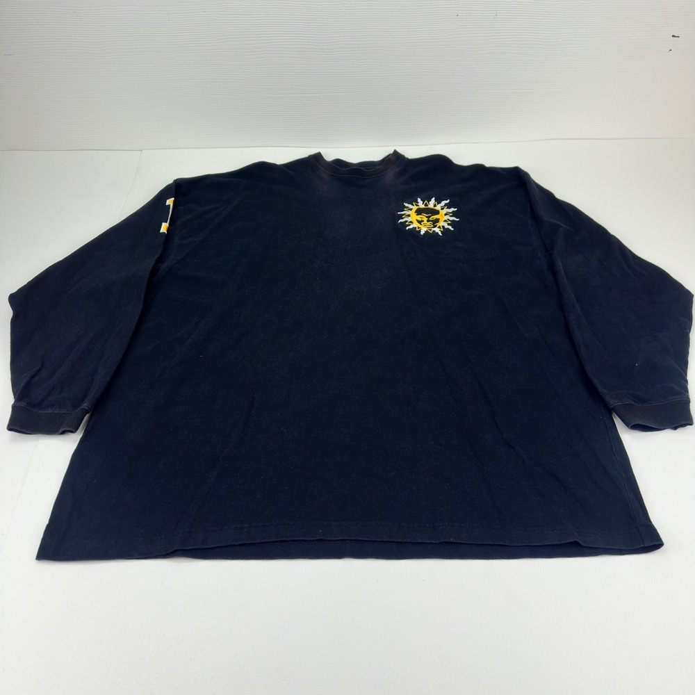Luxe-T Luxury Sport Mens 3X Black Long Sleeve Sun Graphic We R One T-Shirt